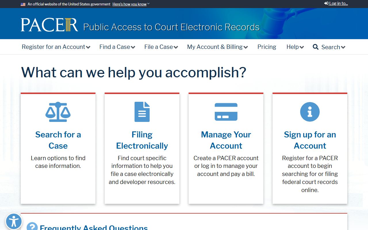 Bexar County traffic court records PACER federal case access